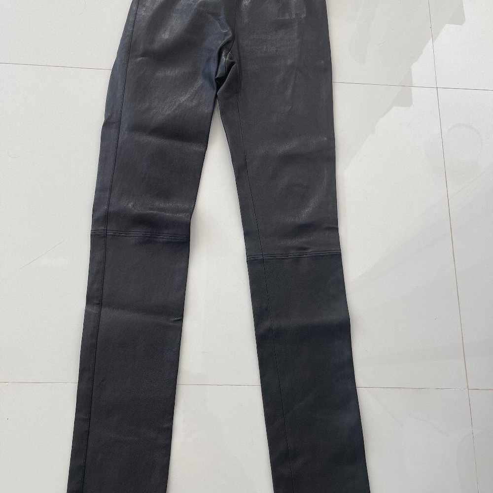 Joseph 100% Lambskin Stretchy Pull On Trousers